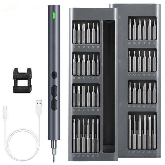 Belro 120-in-1 electric screwdriver set with multiple screwdriver bits and ergonomic handle for versatile DIY and repair tasks.