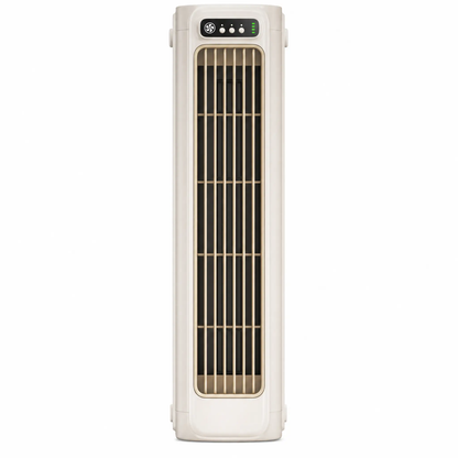 Portable BowLift Rechargeable AirWave air conditioner with a compact design, showing vents and control panel in a sleek setup.