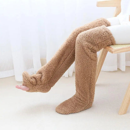 Belro cozy fleece winter socks featuring long, warm fleece stockings perfect for sleepwear and cold weather comfort.