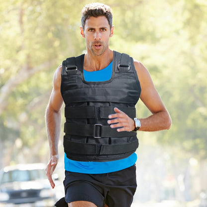 Belro adjustable weighted vest for men, designed for walking and running, with padded straps and multiple weight settings.