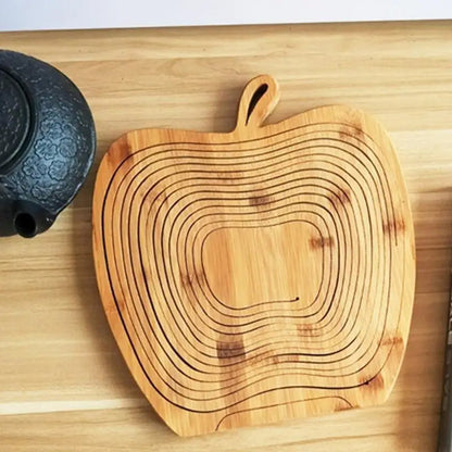 Belro folding fruit basket and cutting board set on kitchen countertop, showcasing versatile home and kitchen organization tools.