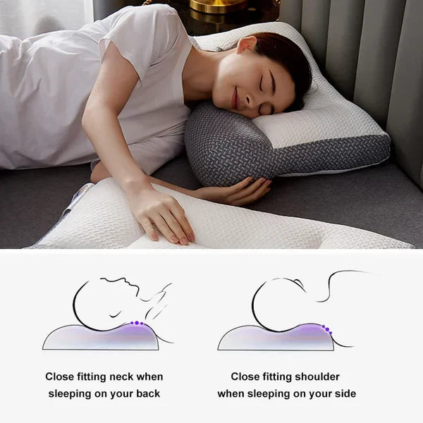 Belro orthopedic neck pillow for sleeping, shaped to support neck and improve comfort during rest, ideal for health and beauty.