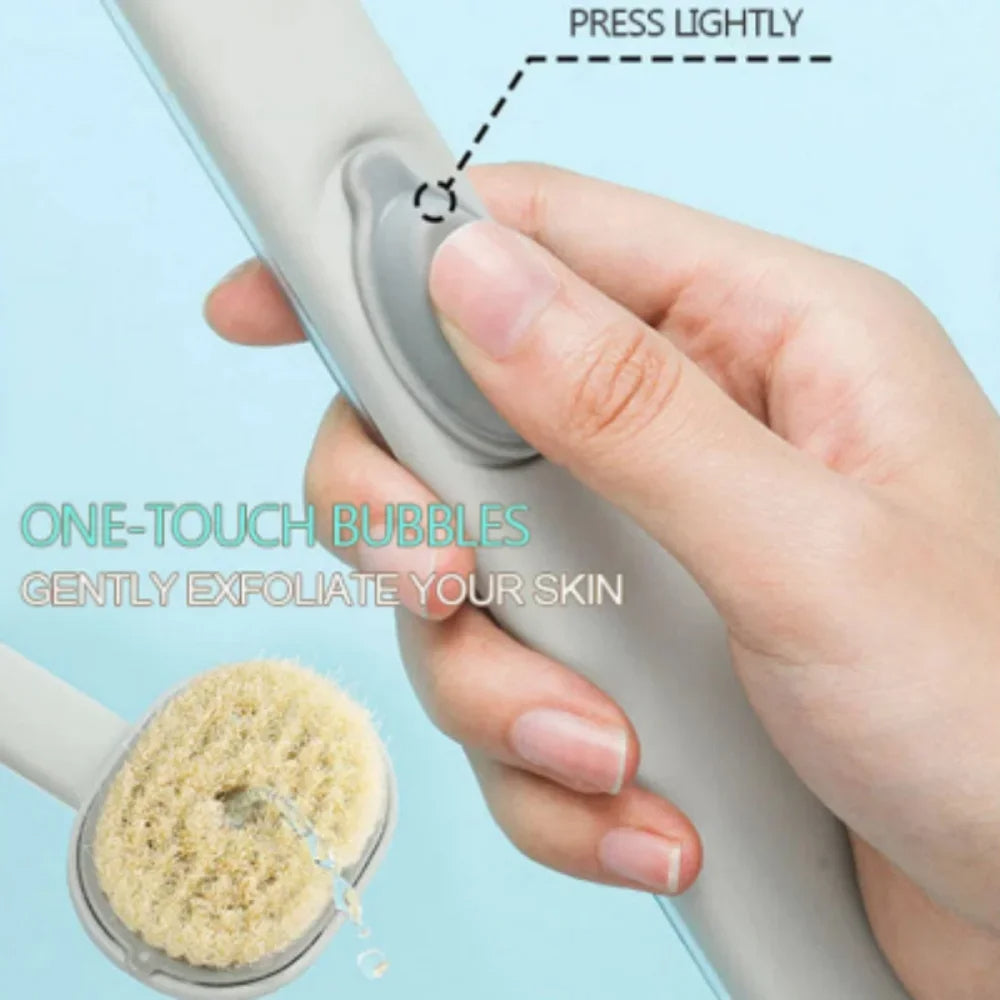Belro long handle back scrubber for shower, health and beauty massage tool with a textured surface for easy back cleansing.