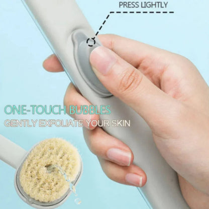 Belro long handle back scrubber for shower, health and beauty massage tool with a textured surface for easy back cleansing.