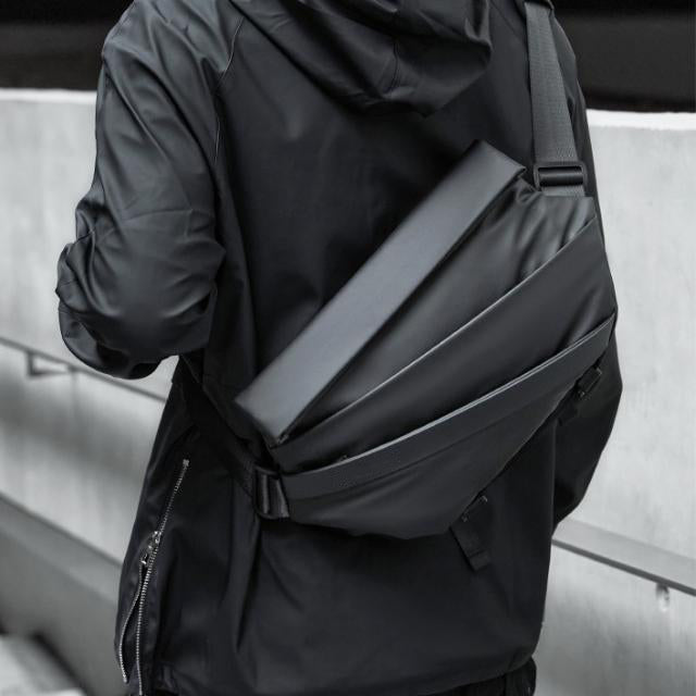 Belro men's sling bag designed for electronics and camera gear, featuring a compact, stylish, and functional design.