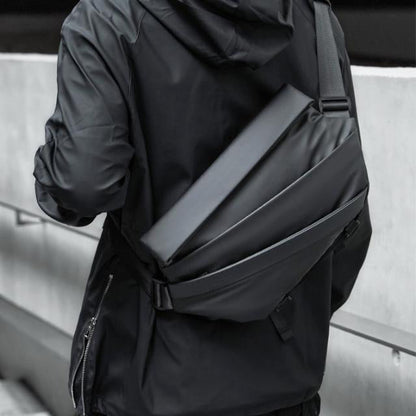 Belro men's sling bag designed for electronics and camera gear, featuring a compact, stylish, and functional design.