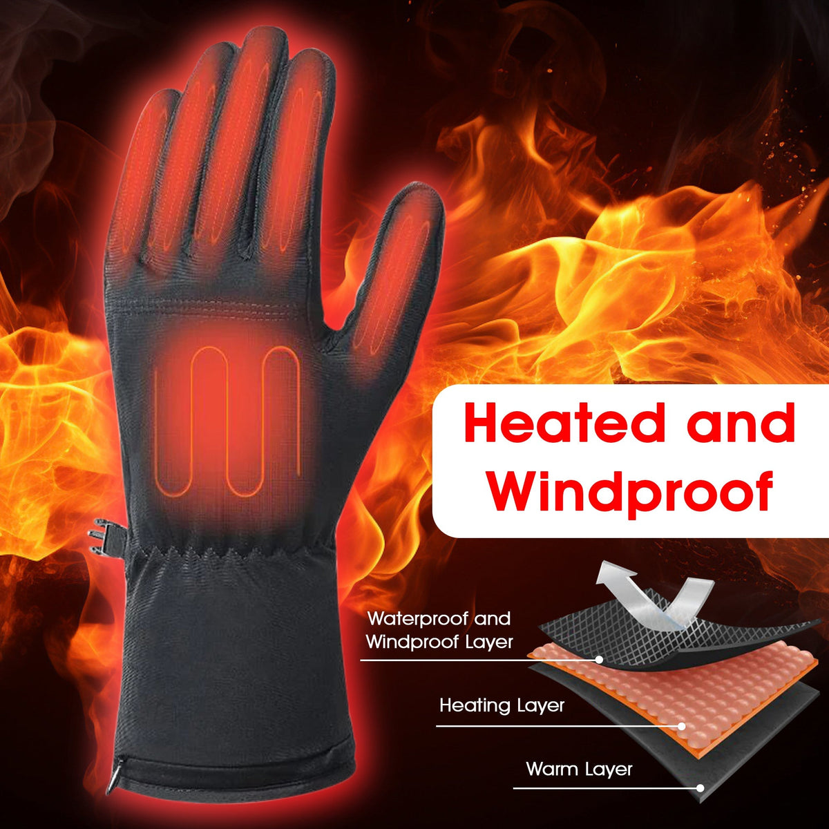 Belro thin heated glove liners shown as lightweight, thermal accessories designed for warmth and comfort in cold weather.