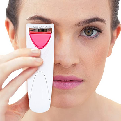 Belro portable electric heated eyelash mascara and eyelash curler for quick, easy lash enhancement in a compact design