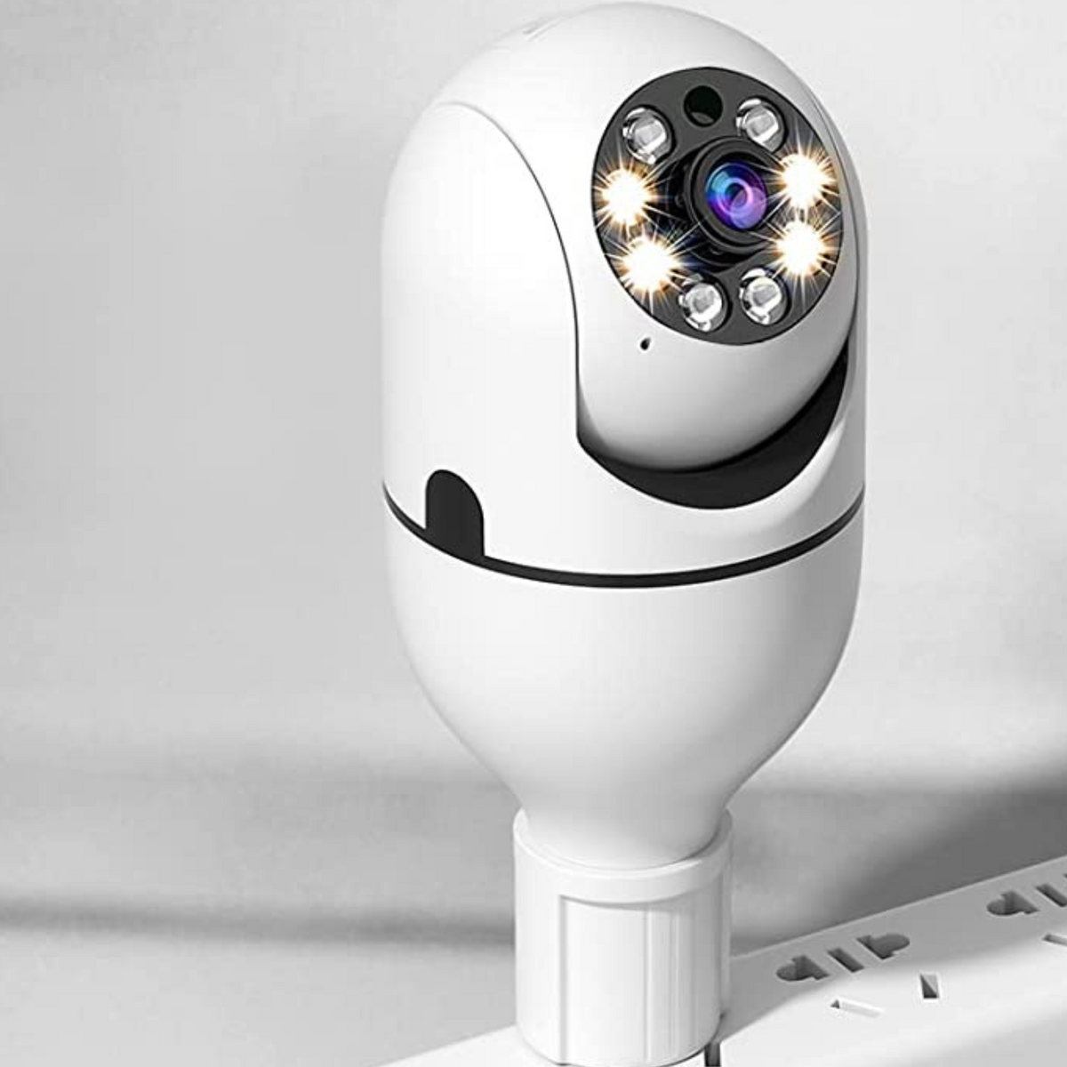 Belro wireless indoor/outdoor smart HD security camera with surveillance features, mounted on a wall for home security.