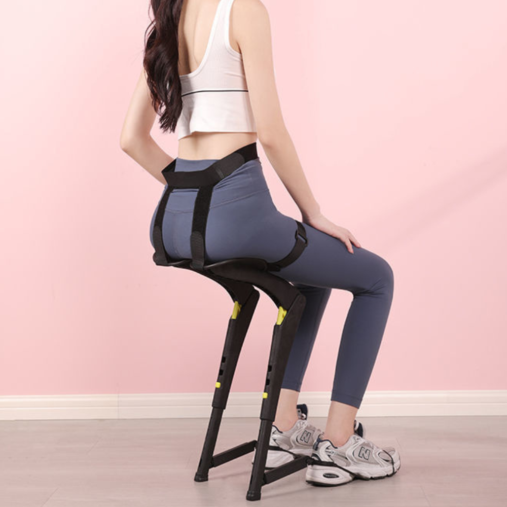 Belro portable wearable exoskeleton outdoor sports folding chair, lightweight and compact for outdoor seating and activities.