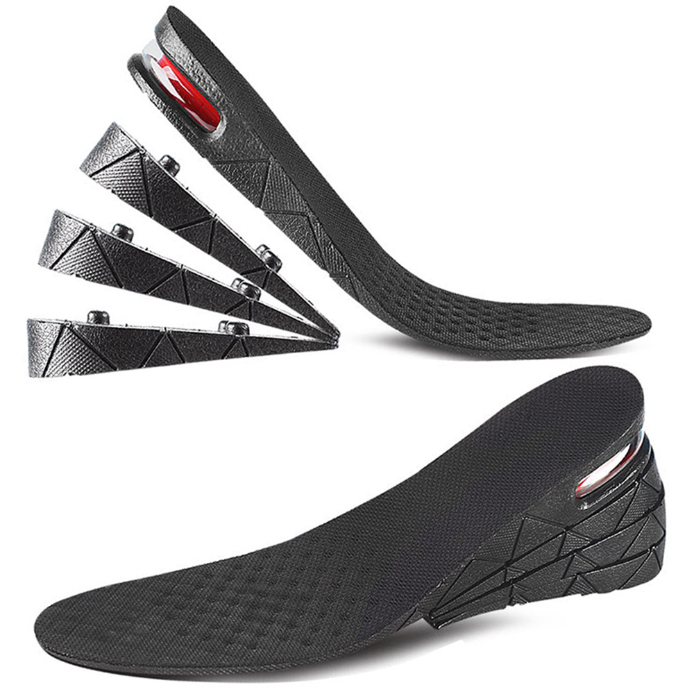 Belro height increasing shoe lift booster insoles in footwear, shown inside a shoe for added height and comfort.