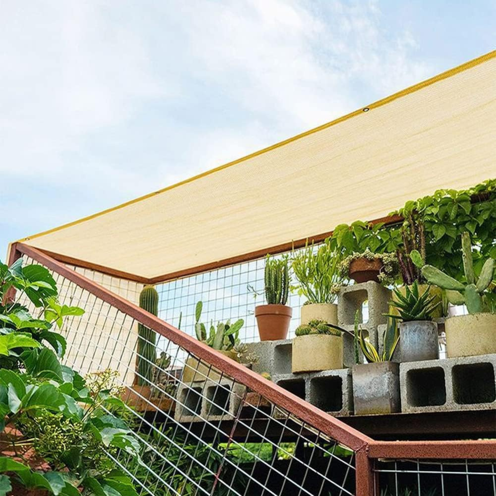 Belro outdoor mesh patio sun shade sail canopy providing shaded coverage with a durable fabric design for outdoor use