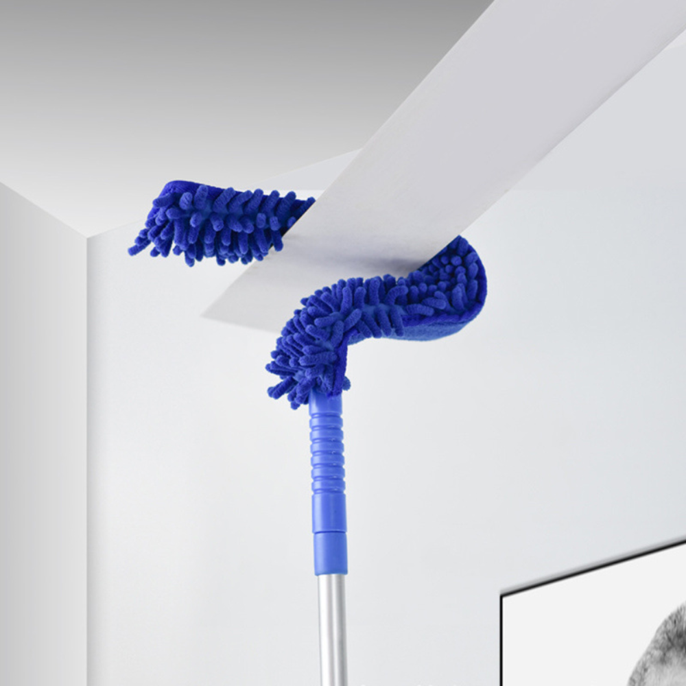 Belro flexible extendable microfiber ceiling fan duster for reaching high and outdoor ceiling fans in home and garden.