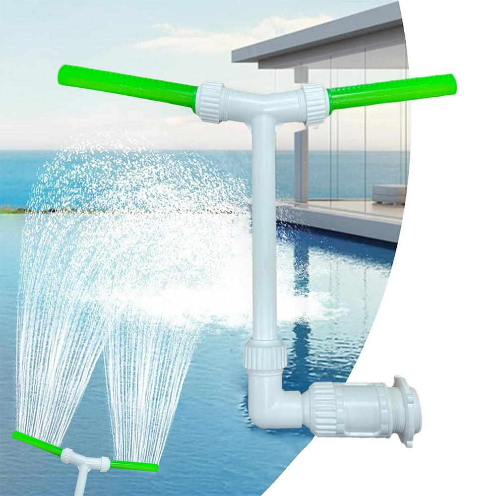 Belro outdoor swimming pool fountain spray with luminous light, featuring water jets and glowing illumination for garden pool decor.