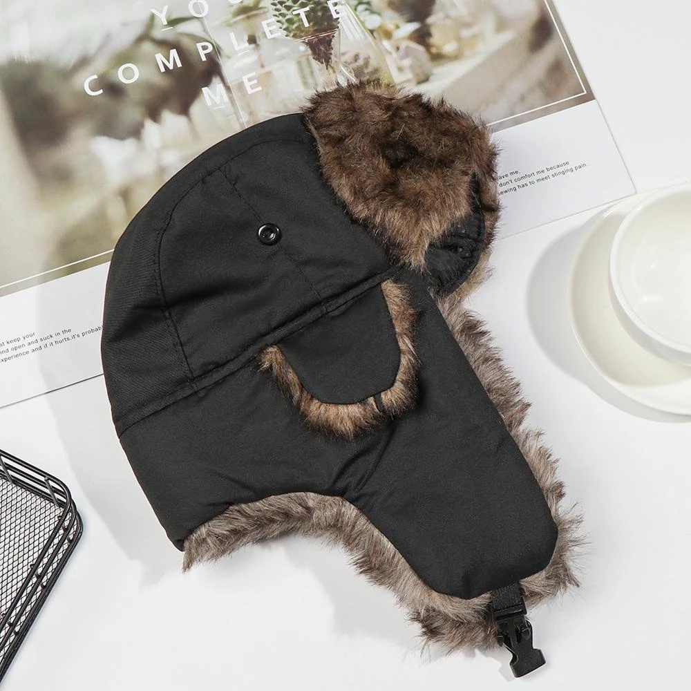 Belro cozy faux fur winter earflap aviator ski hat with ear coverage and warm lining, perfect for cold weather outdoor activities.
