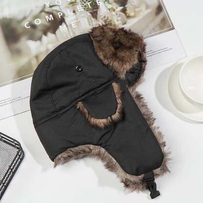 Belro cozy faux fur winter earflap aviator ski hat with ear coverage and warm lining, perfect for cold weather outdoor activities.