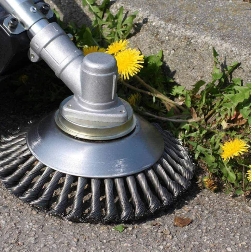 Belro Carbon Steel Weed Brush and Trimmer for men, durable clothing accessory for gardening and yard work.