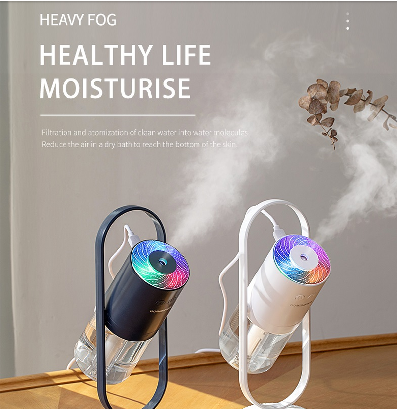 Belro Magic Shadow USB Air Humidifier emitting a fine mist, compact design ideal for health and beauty use.