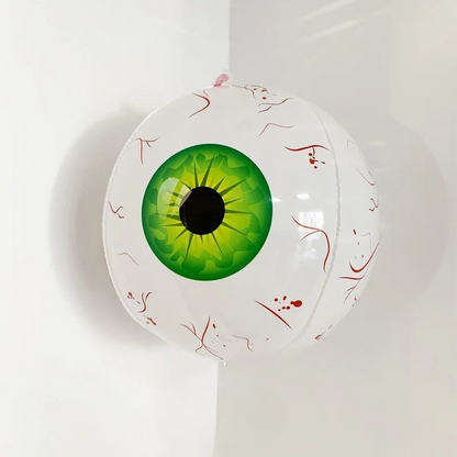 Belro spooky Halloween eyeball balloon prop for creepy men’s costume or decor, featuring realistic eyeball design.