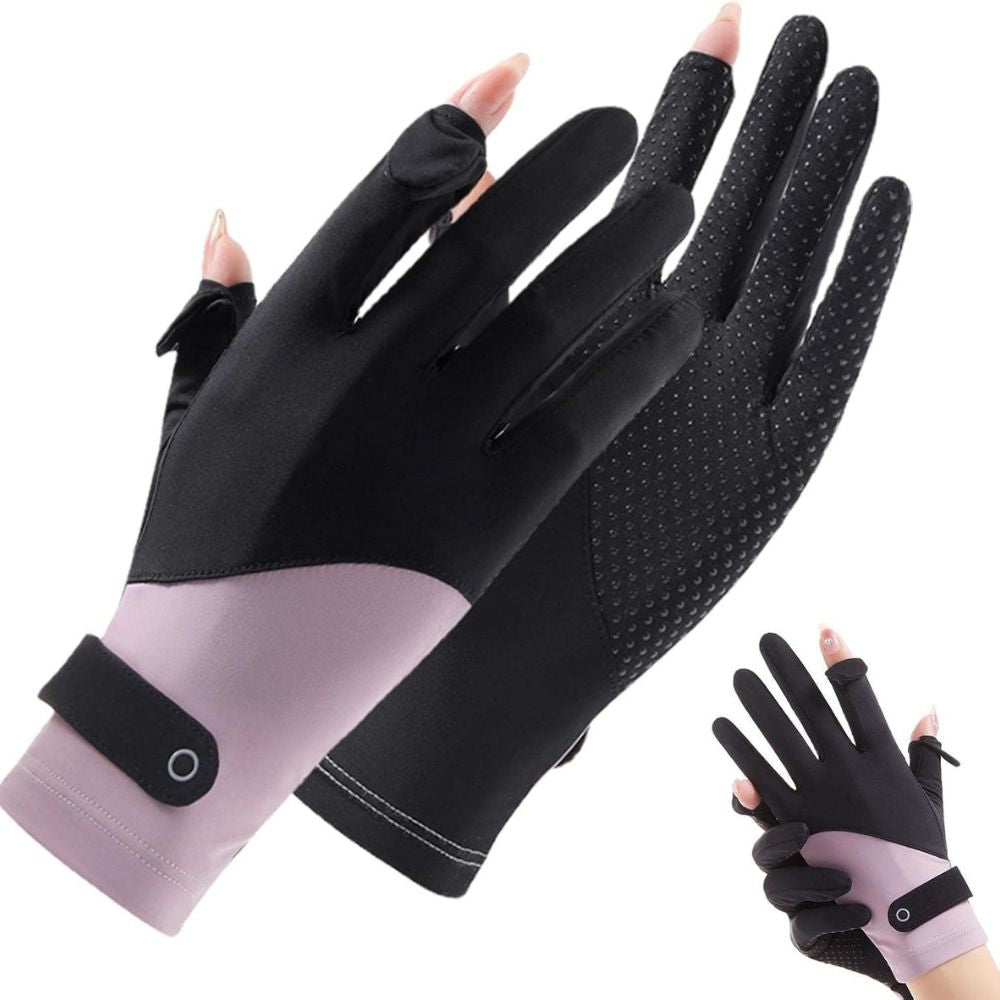 Belro women's breathable UV sun protection driving gloves, lightweight accessories with textured grip for comfortable driving.
