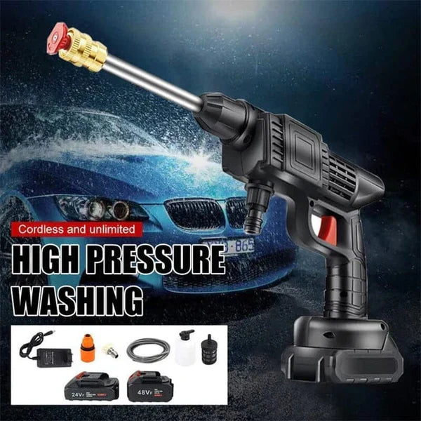 Belro cordless portable high pressure spray water gun set displayed with adjustable nozzle and ergonomic handle for outdoor cleaning