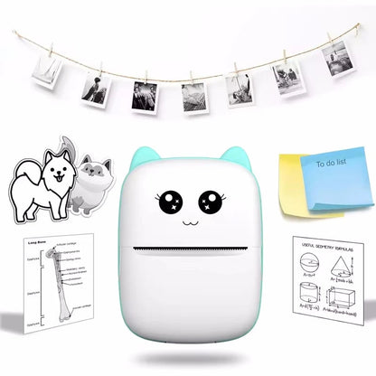 Belro Mini Wireless Portable Thermal Label Printer showing compact design and thermal printing on labels.