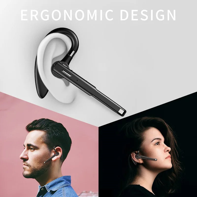 NordisHome Trucker Dual Mic wireless Bluetooth 5.1 noise-cancelling headset with earbud earpiece and superior sound quality.