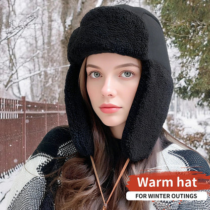 Belro fleece trapper winter hat with ear flaps, cozy and warm bomber-style accessory for cold weather.