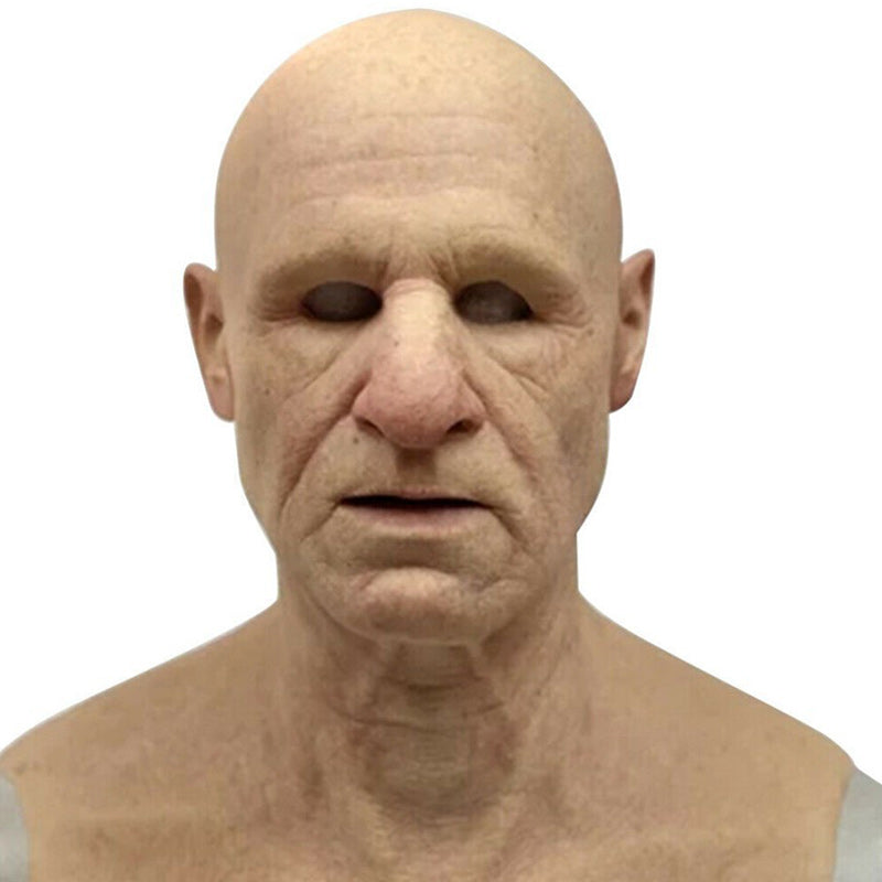 Realistic full face latex Halloween mask by BowLift, detailed and life-like for cosplay and costume wear.