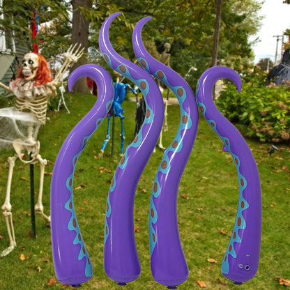 Belro giant inflatable octopus tentacles Halloween decoration, featuring large, scary octopus tentacles for spooky Halloween decor.