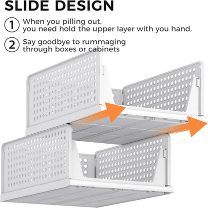 Stackable Belro plastic drawer closet organizer for home storage, featuring multiple compartments for organized space management.