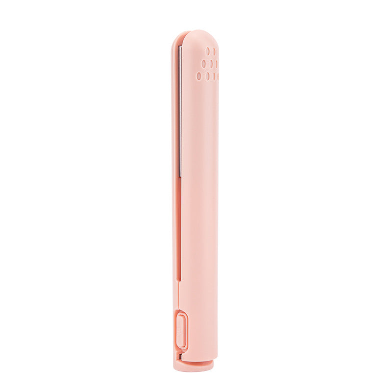 BowLift HairFlex Mini 2-in-1 curling and straightening iron with ceramic coating, compact styling tool for versatile hair styling.