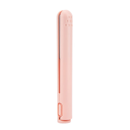 BowLift HairFlex Mini 2-in-1 curling and straightening iron with ceramic coating, compact styling tool for versatile hair styling.