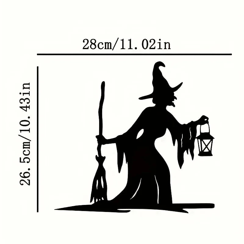 Belro Halloween Witch Garden Stake outdoor decor with spooky witch figure for yard or garden Halloween decoration.
