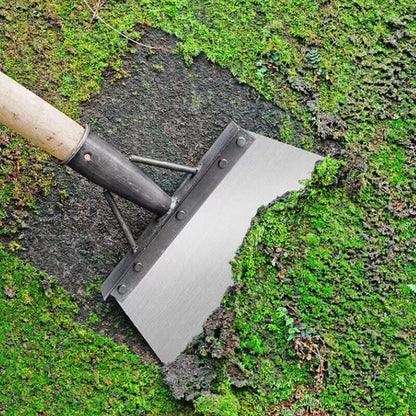 Belro multifunctional cleaning shovel for home and garden, outdoor garden tool with ergonomic handle and sturdy metal scoop.