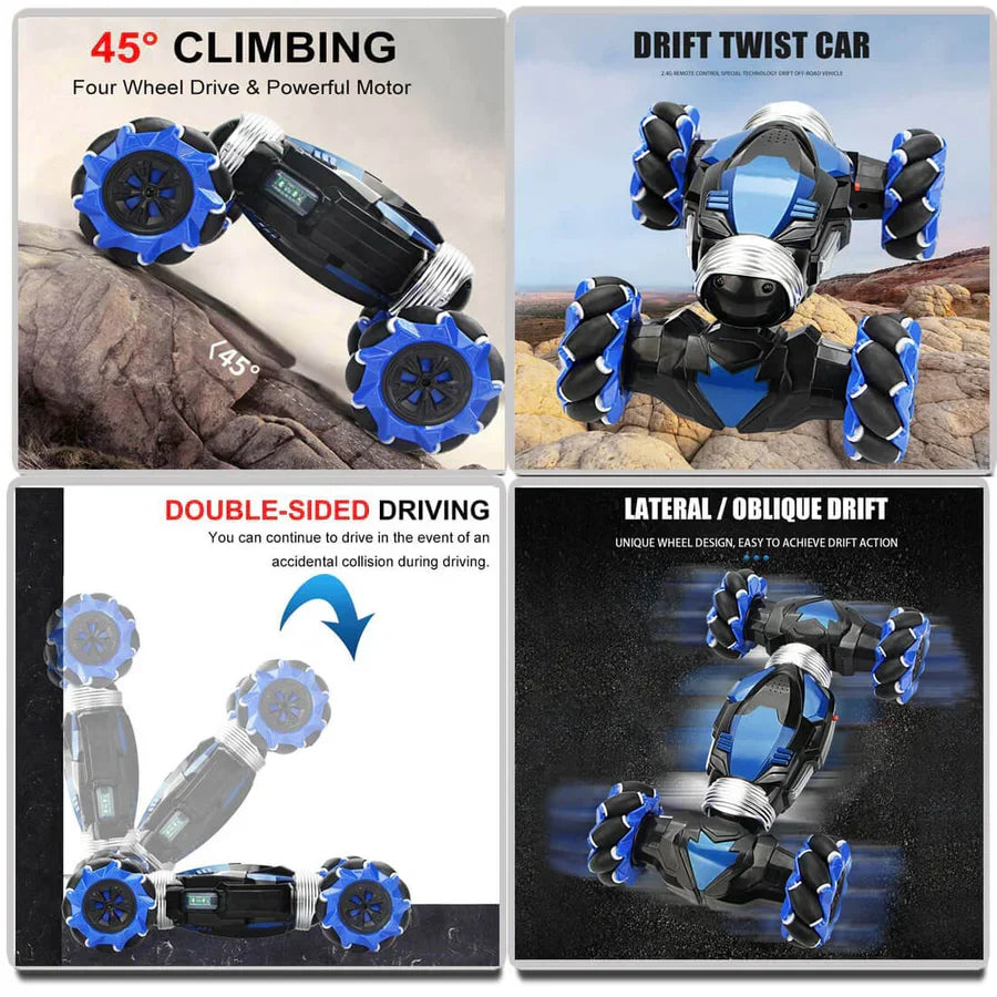 Belro remote control toy car racing on a smooth surface, designed for kids and outdoor play, with vibrant colors and sleek details.