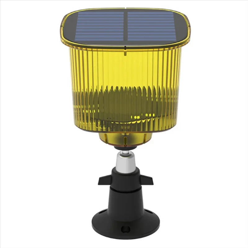 Belro solar bird repeller with sound and light for outdoor pest control, designed to scare away birds in the garden.