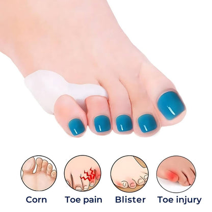 Pair of Bowlift orthopedic toe spacers and bunion correctors providing gel alignment for toe pain relief and bunion correction.