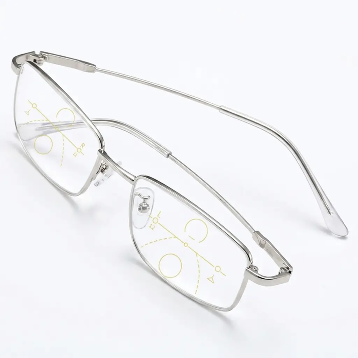 Two pairs of BowLift Progressive Glasses with German-Tech clear vision lenses and anti-fatigue features, showcasing sleek design.