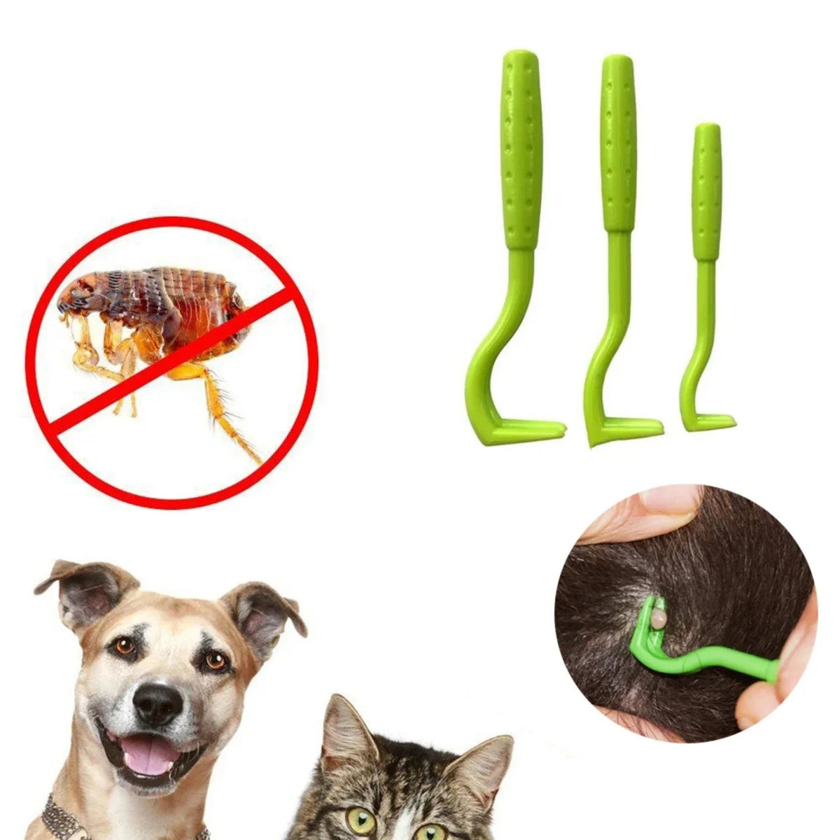 Belro tick removal device for dogs, pet supplies tool with ergonomic design for safe tick removal from pets.