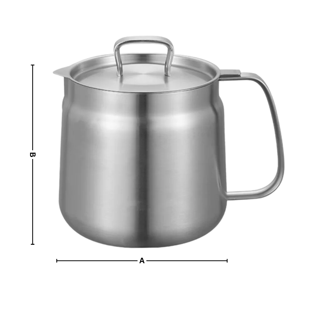 Belro 2-in-1 stainless steel deep frying pot with lid, ideal for frying and cooking in kitchen and dining.