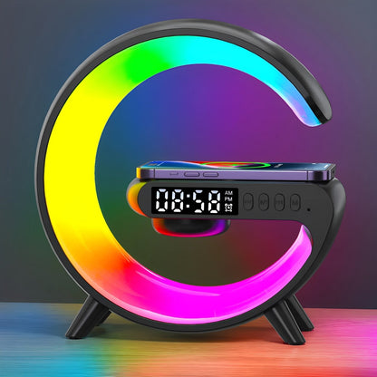 Belro digital desk clock on a wooden desk, showing time display, perfect for home and office decor.