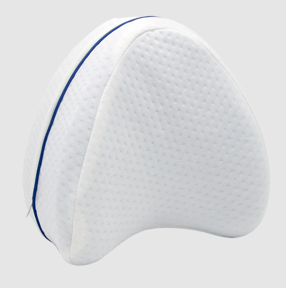 Belro orthopedic knee and leg pillow with memory foam, designed for support and comfort in health and back brace applications.