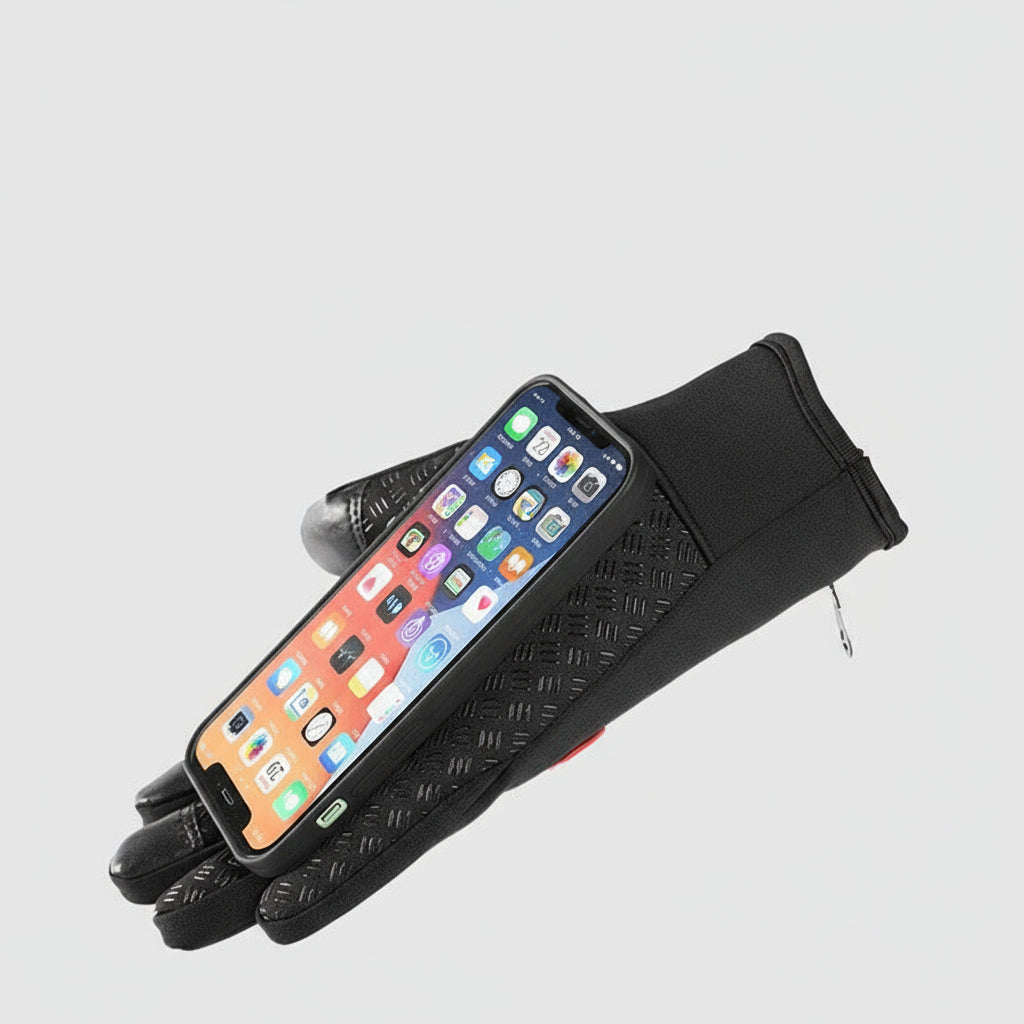 BowLift waterproof gloves with non-slip grip, touchscreen compatibility, and warm insulation for cold weather outdoor activities.
