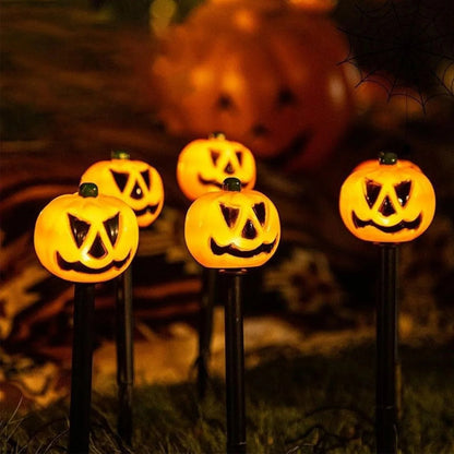 Belro lighted Halloween pumpkin and ghost solar decor set featuring festive accessories with illuminated designs for Halloween.