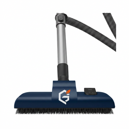 Redesigned GETDECO CleanGuard S1 bagged cylinder vacuum cleaner with red finish, featuring a sleek and modern design.