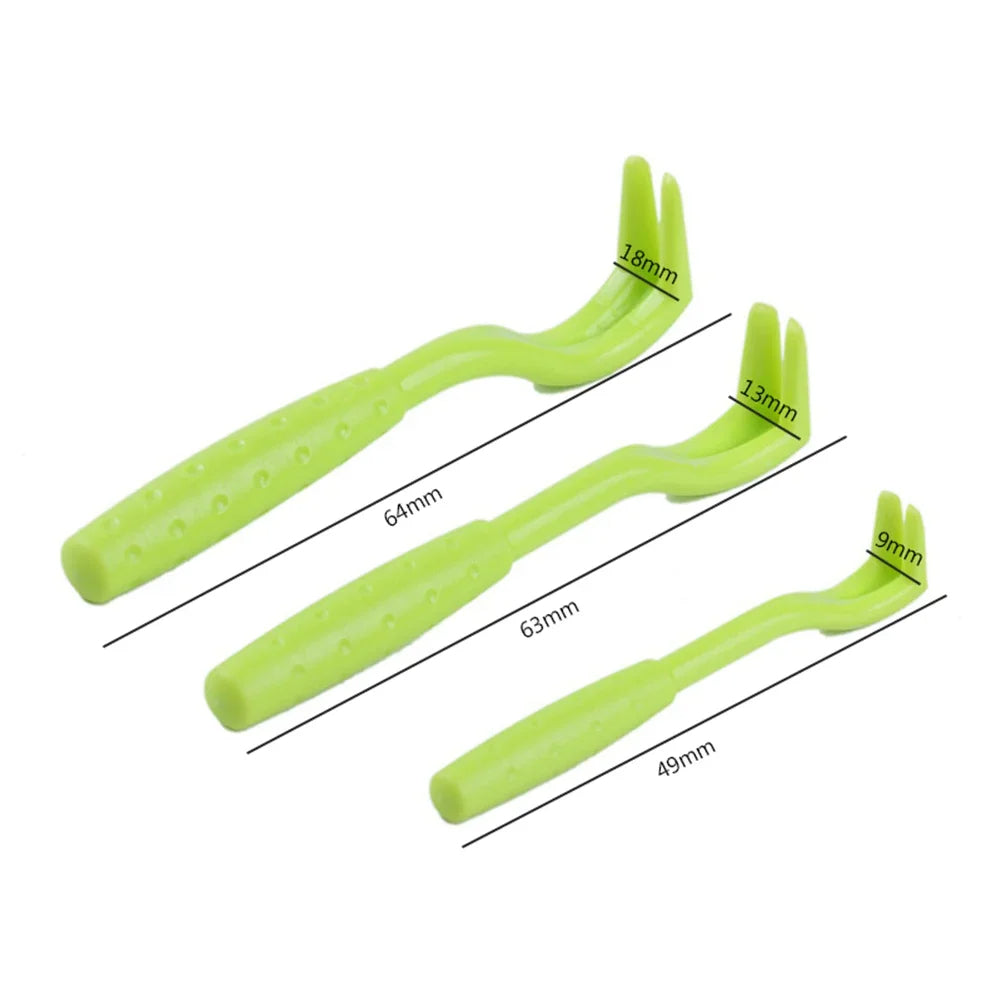 Belro pet tick removal device for dogs, showing a hand using the tool to safely remove a tick from a dog's fur.