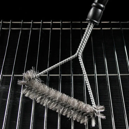 Belro stainless steel barbecue grill brush cleaner with ergonomic handle for effective grill cleaning in home and garden kitchen.