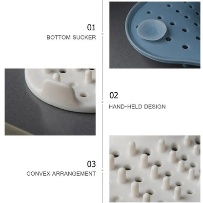 Belro anti-blocking spiral shower drain hair catcher with easy-to-remove design for kitchen or bathroom use.