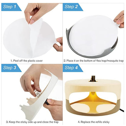 Belro Sticky Bed Bug Trap Refill Glue Boards with adhesive surface for pest control, shown in a close-up image.